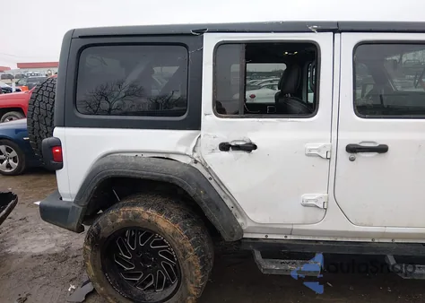 2021 Jeep Wrangler Unlimited Sport S 4X4 z USA, uszkodzony, nr VIN 1C4HJXDG1MW814712